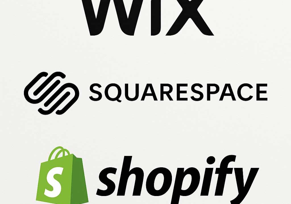 Website Builder Logos Displayed Vertically