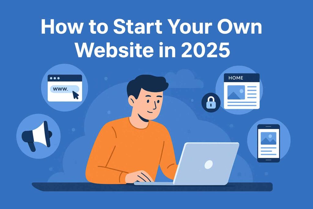 how to start your own website